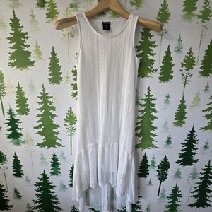 Paper Doll White High-Low Lace Dress